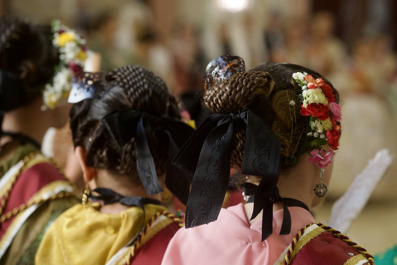 Las imágenes de la recepción de las Reinas de la Huerta de Murcia en el Palacio de San Esteban