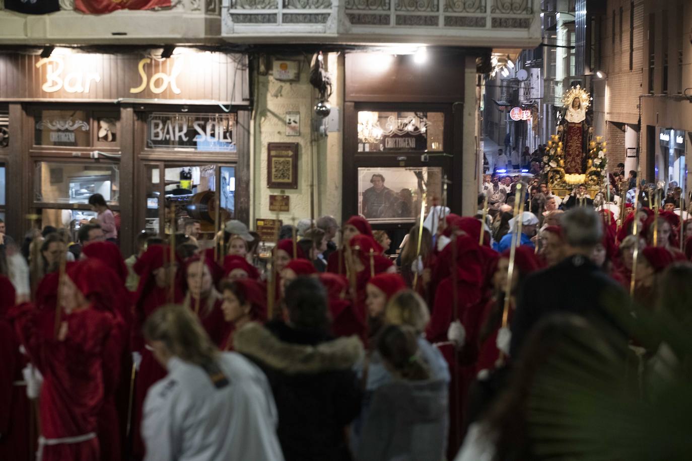 Las imágenes de la procesión Prendimiento el lunes en Cartagena