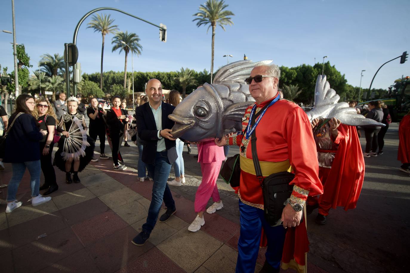La llegada de la Sardina a Murcia, en imágenes