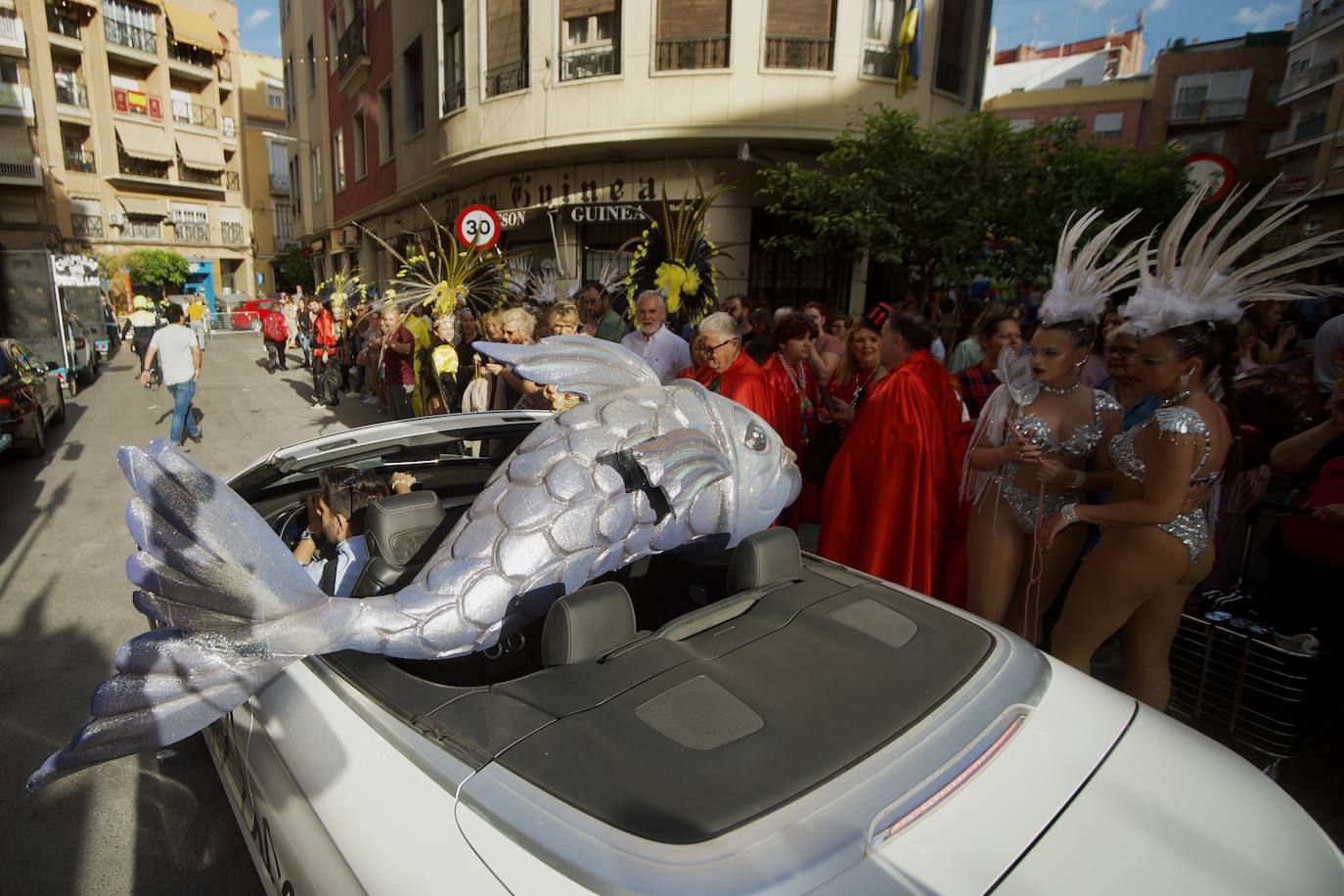 La llegada de la Sardina a Murcia, en imágenes