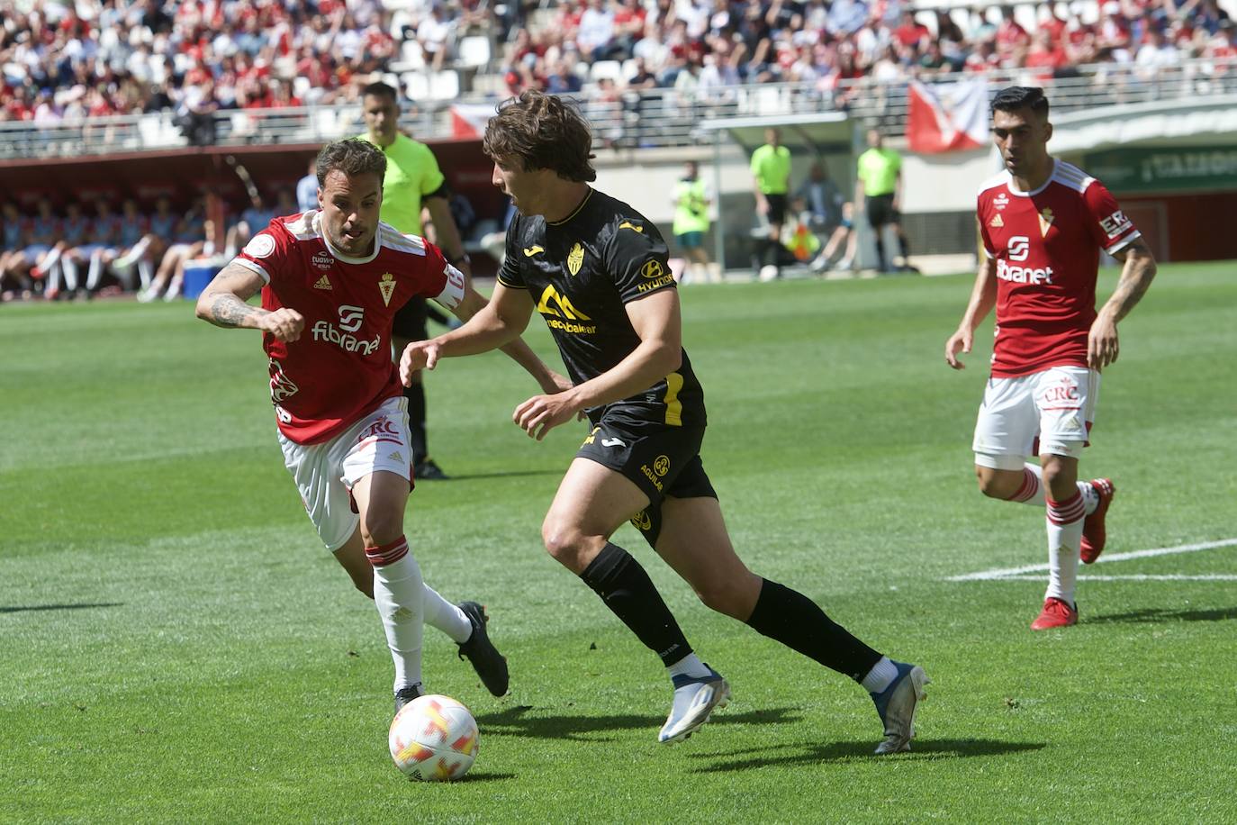 El partido del Real Murcia frente al Atlético Baleares, en imágenes