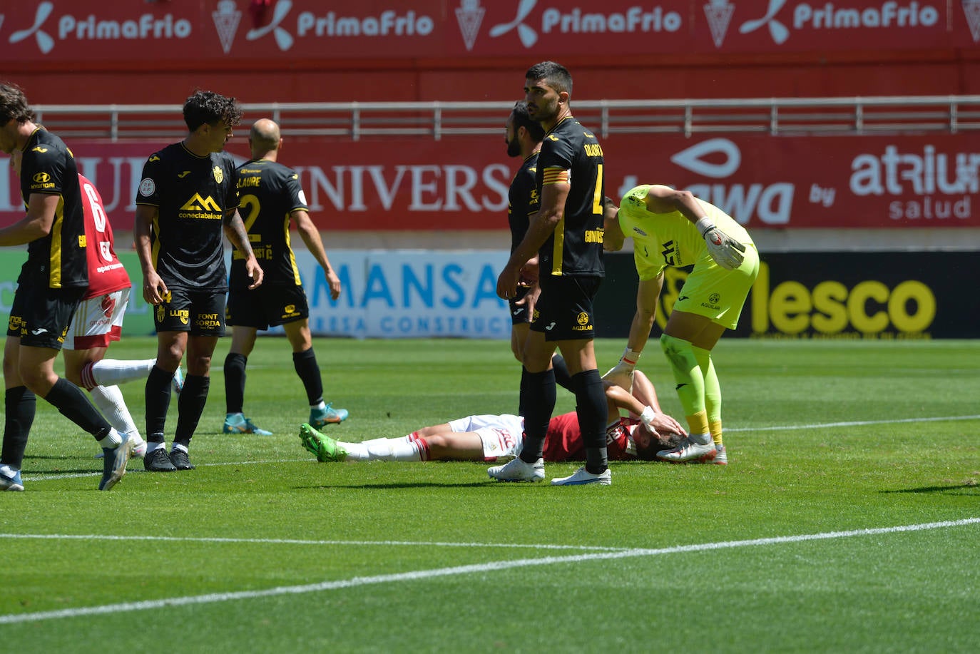 El partido del Real Murcia frente al Atlético Baleares, en imágenes