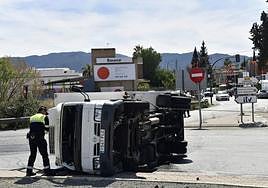Un accidente de un transportista a finales de marzo.
