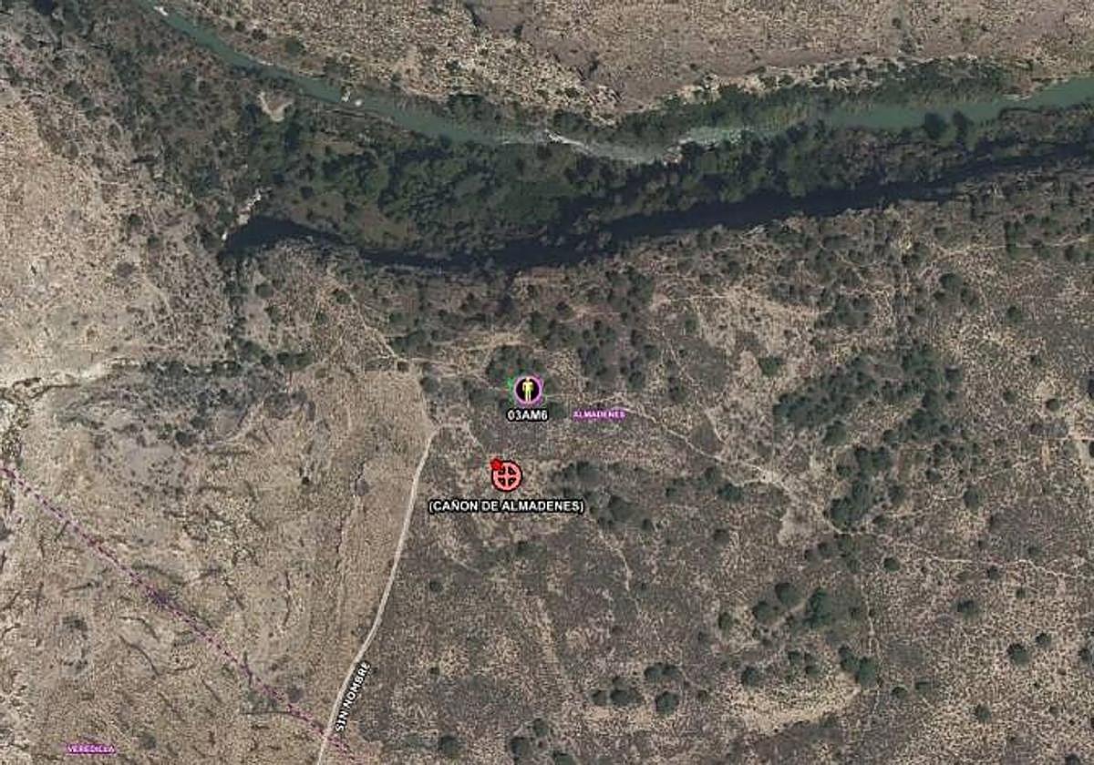 Ubicación del lugar dónde se desorientaron los senderistas.