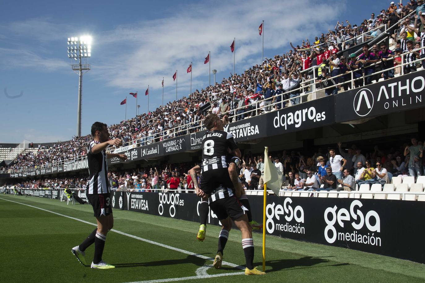 La victoria del Cartagena frente al Sporting, en imágenes