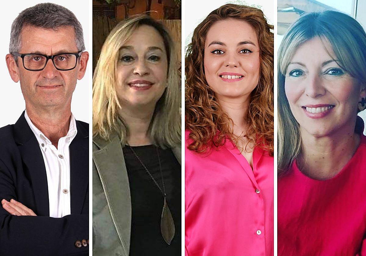 Juan Carlos Moyano, María Esther Tenza, Marta Alcaraz y Concha Alcántara.