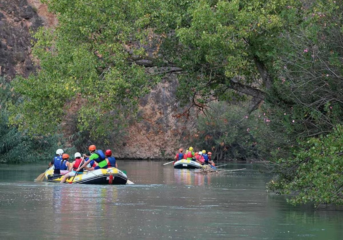 Rafting en el cañón de Almadenes.