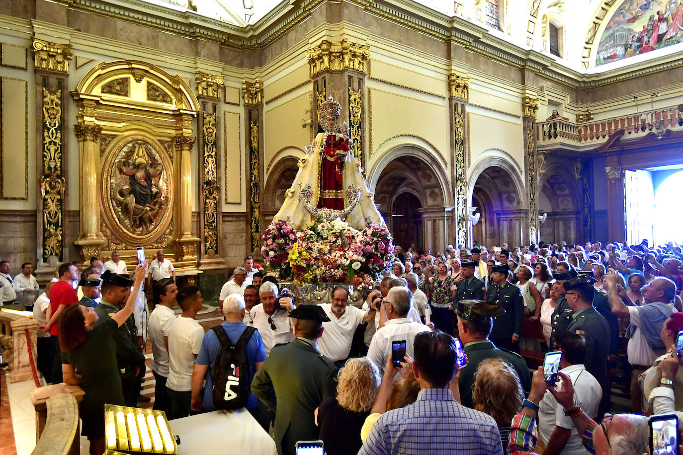 La subida de la Virgen de la Fuensanta a su santuario, en imágenes