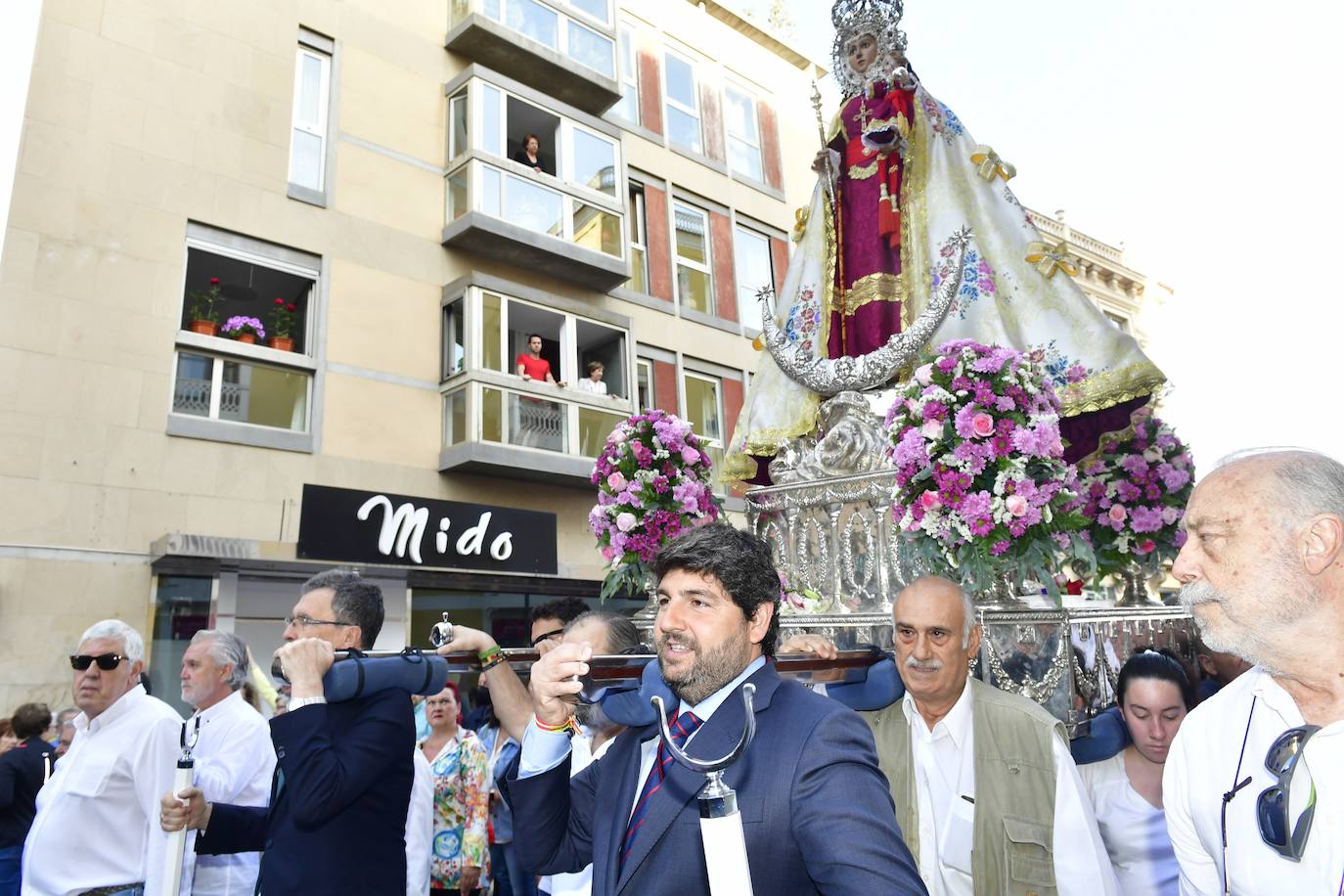 La subida de la Virgen de la Fuensanta a su santuario, en imágenes