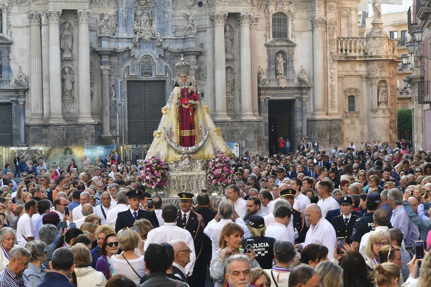 La subida de la Virgen de la Fuensanta a su santuario, en imágenes