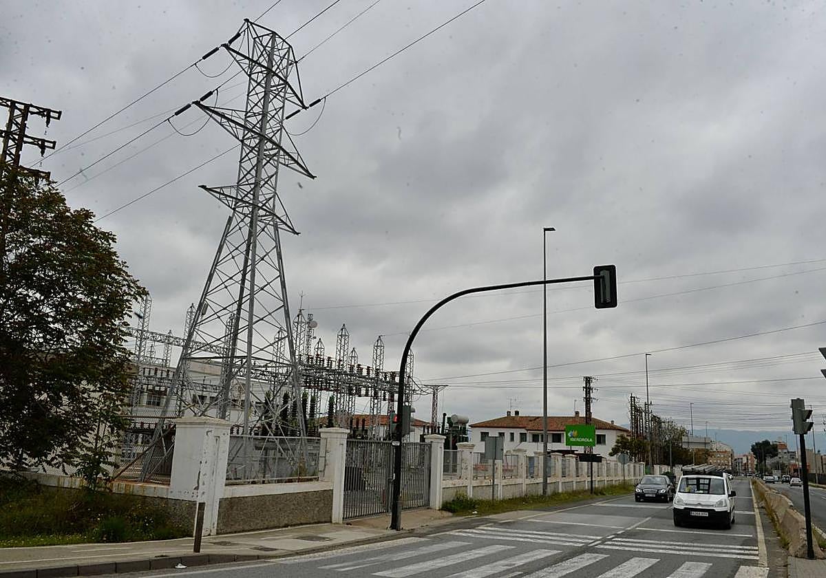 Subestación eléctrica de Iberdrola en Espinardo en una imagen de archivo