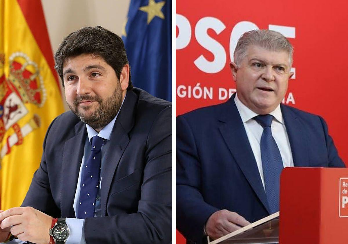 Fernando López Miras y José Vélez.