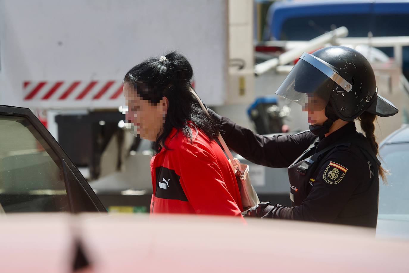 Redada policial en Espinardo, en imágenes