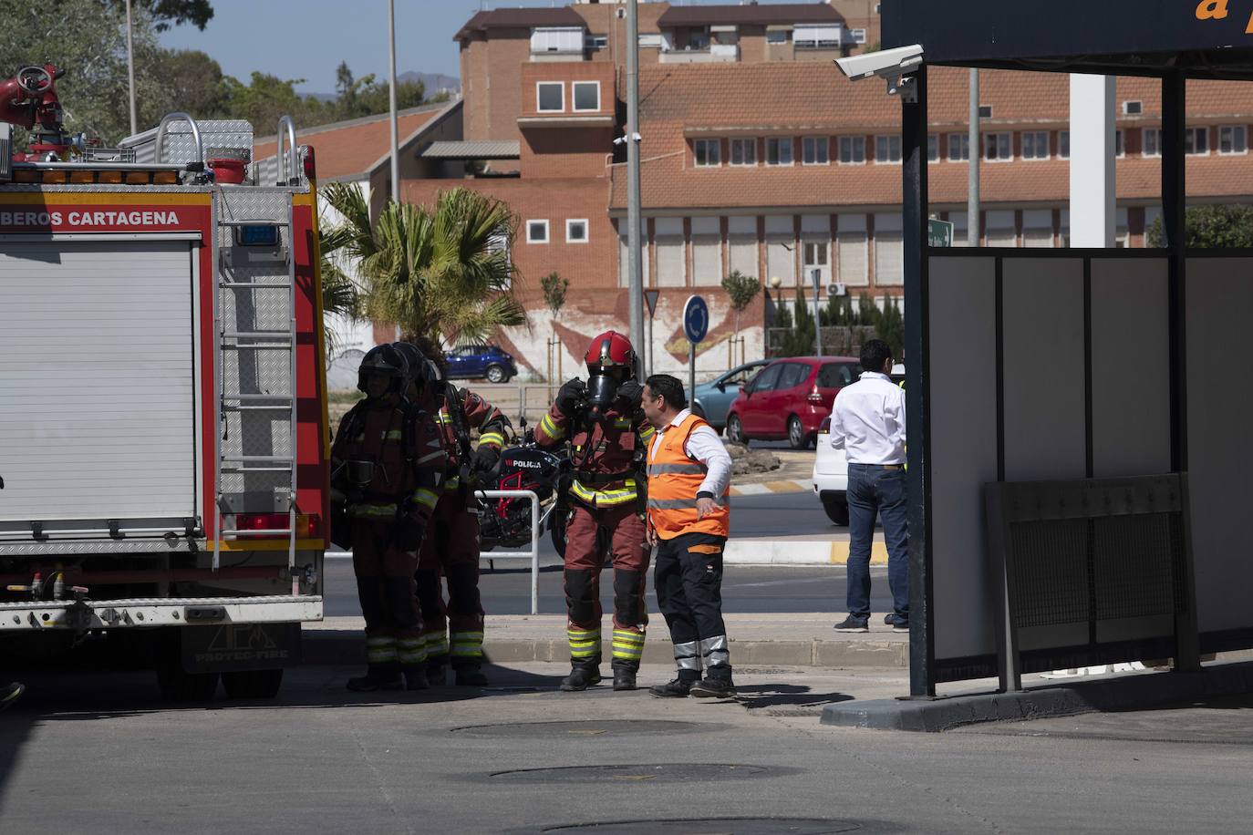 Simulacro de un accidente en Cartagena