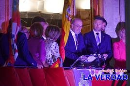 Miguel Sánchez Robles proclamando su Pregón de Fiestas de la Vera Cruz 2023