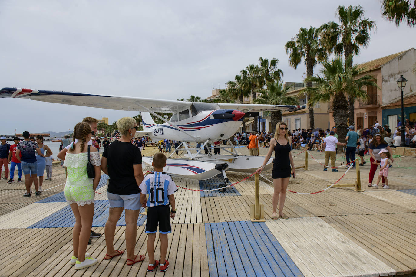 La exhibición de hidroaviones en Los Alcázares, en imágenes