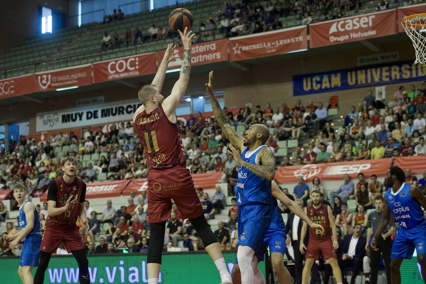La victoria del UCAM Murcia frente al Fuenlabrada, en imágenes