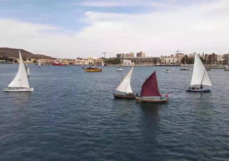 La vela clásica entusiasma en Cartagena