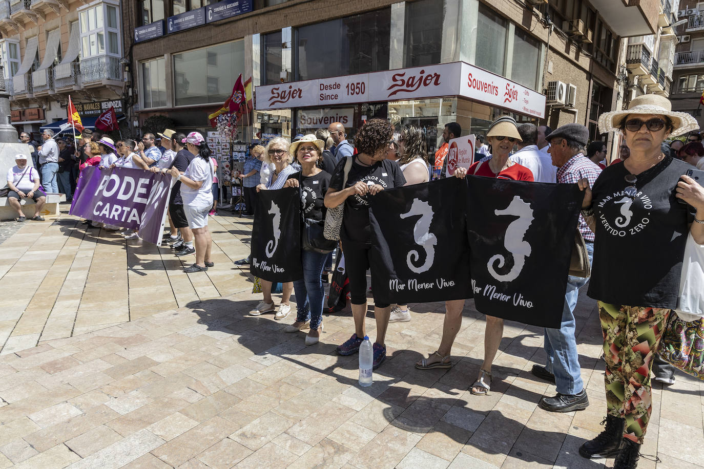 La manifestación del Primero de Mayo en Cartagena, en imágenes