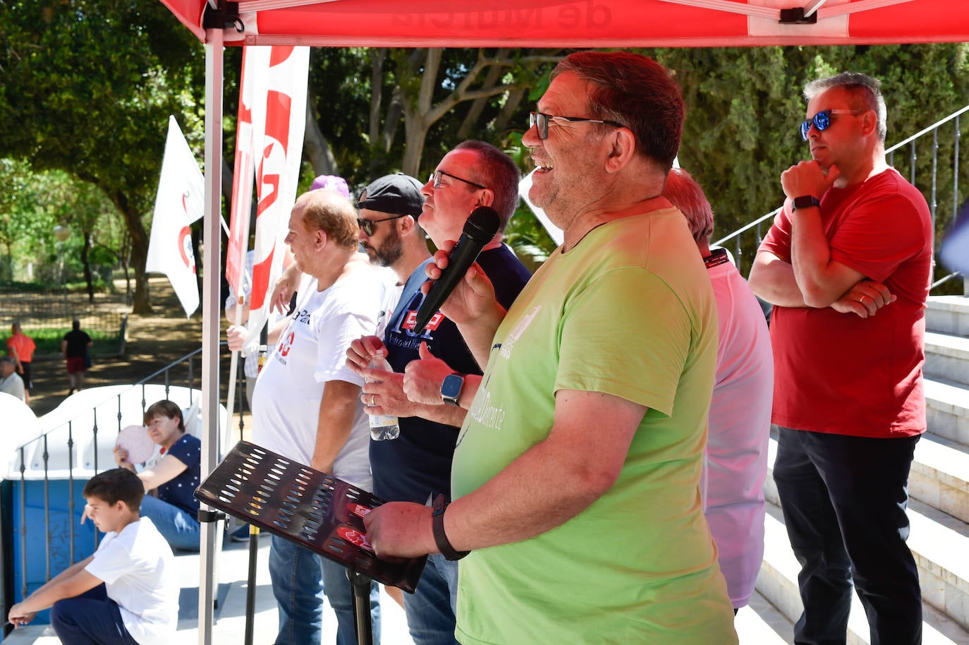 La manifestación del Primero de Mayo en Murcia, en imágenes