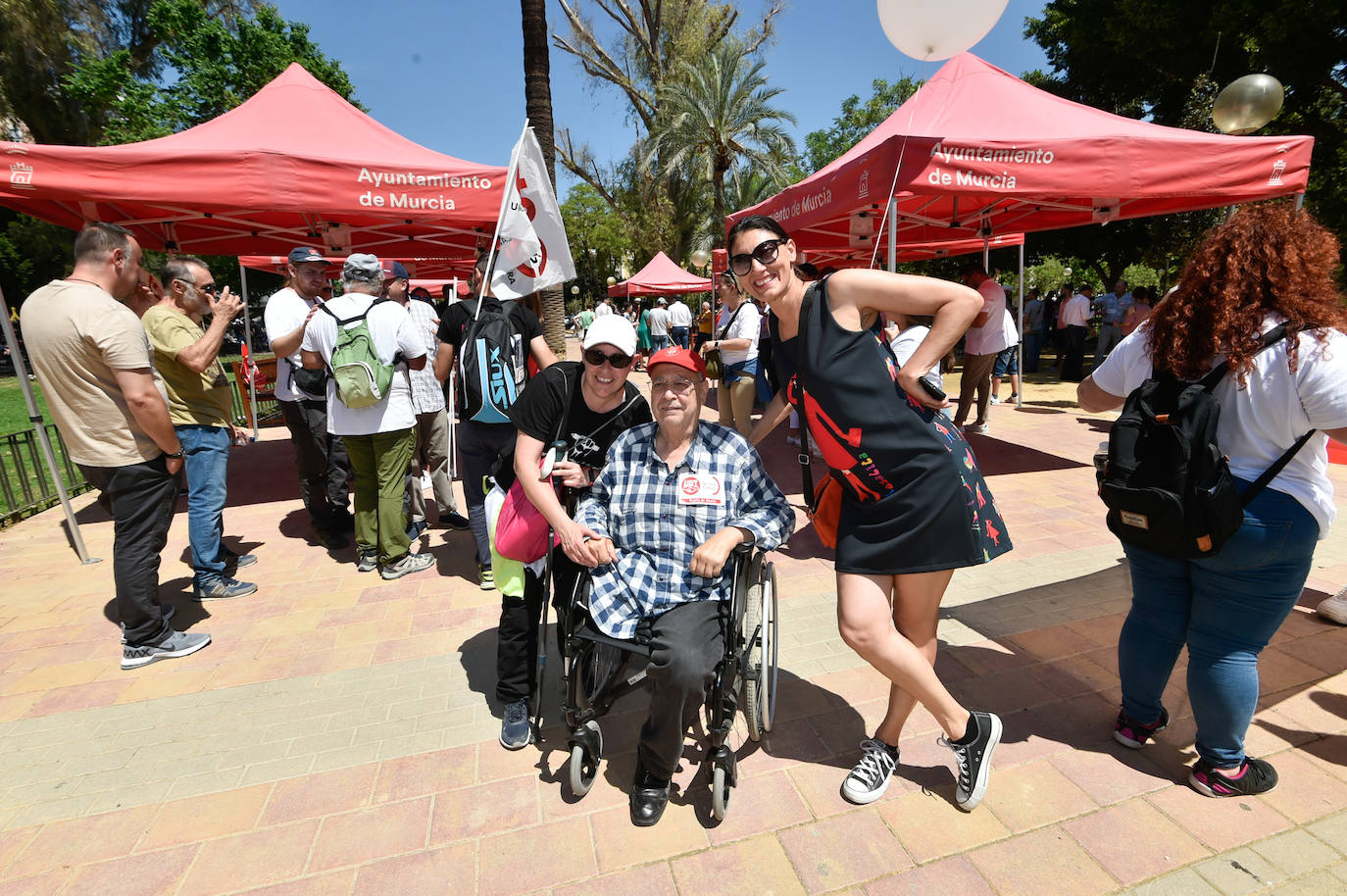 La manifestación del Primero de Mayo en Murcia, en imágenes
