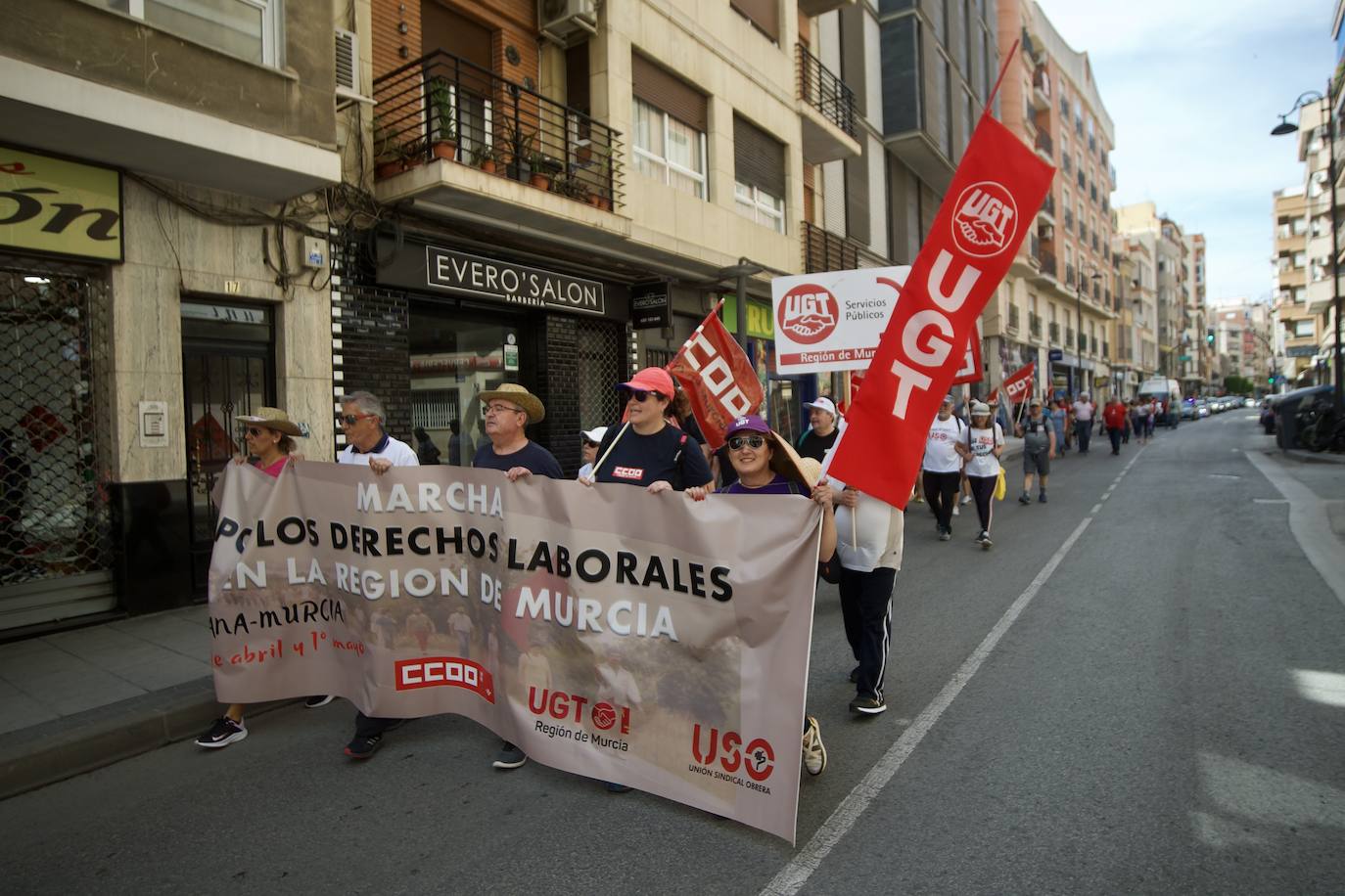 Marcha en Murcia por los derechos laborales