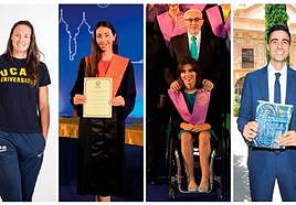 Algunos de los más recientes en graduarse han sido Elsa Baquerizo, Artemi Gavezou y Beatriz Zudaire, y el taekwondista Joel González se ha doctorado.