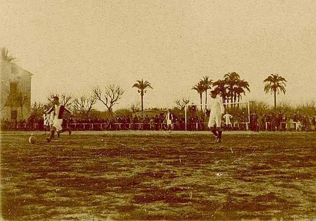 Partido del Murcia FC en La Torre de la Marquesa en 1918.
