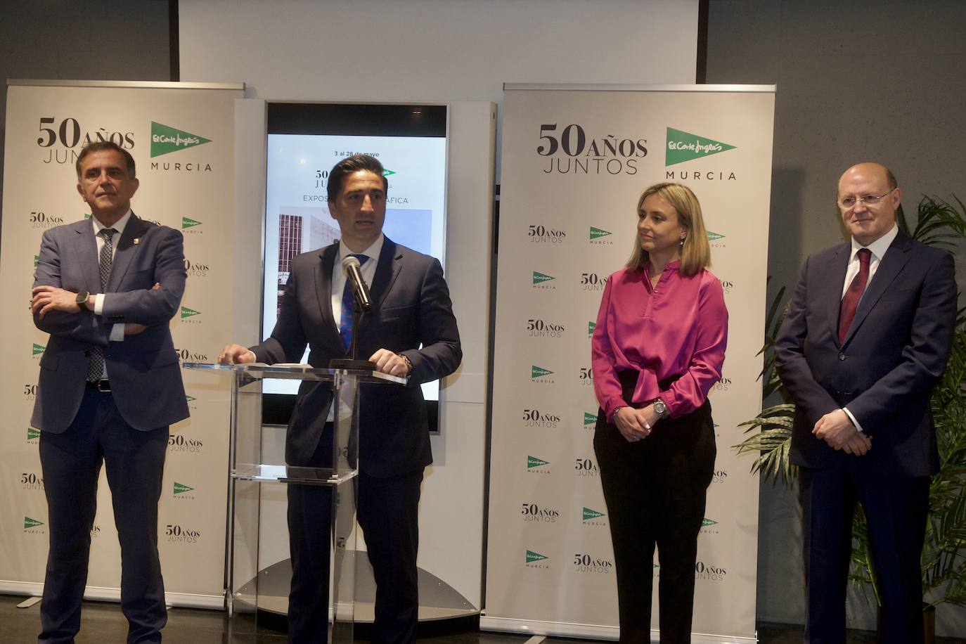 Un momento de la presentación de la exposición del 50 aniversario.