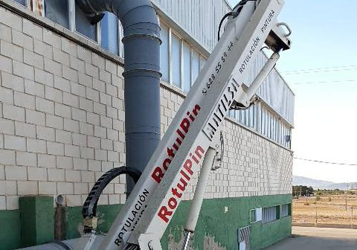 Nave industrial donde ocurrió el suceso.