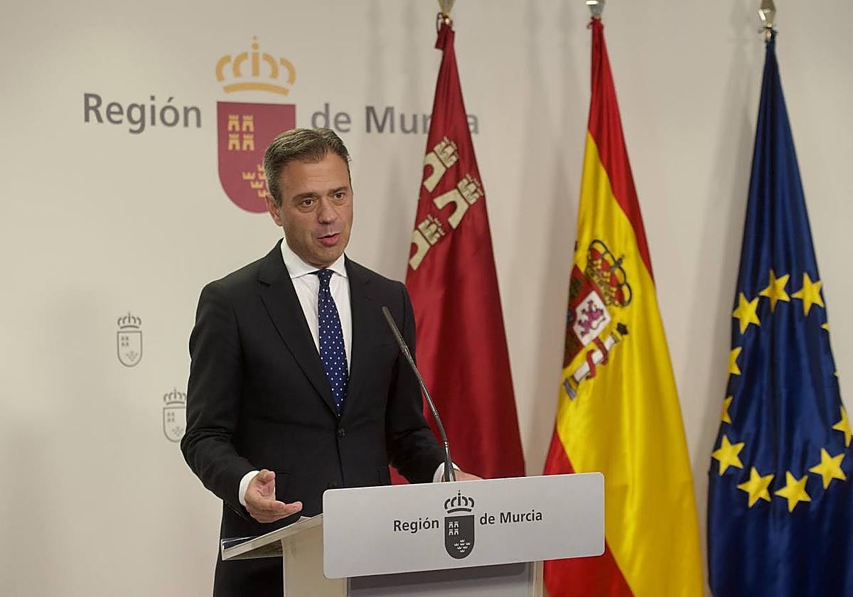 Marcos Ortuño, este jueves en rueda de prensa.