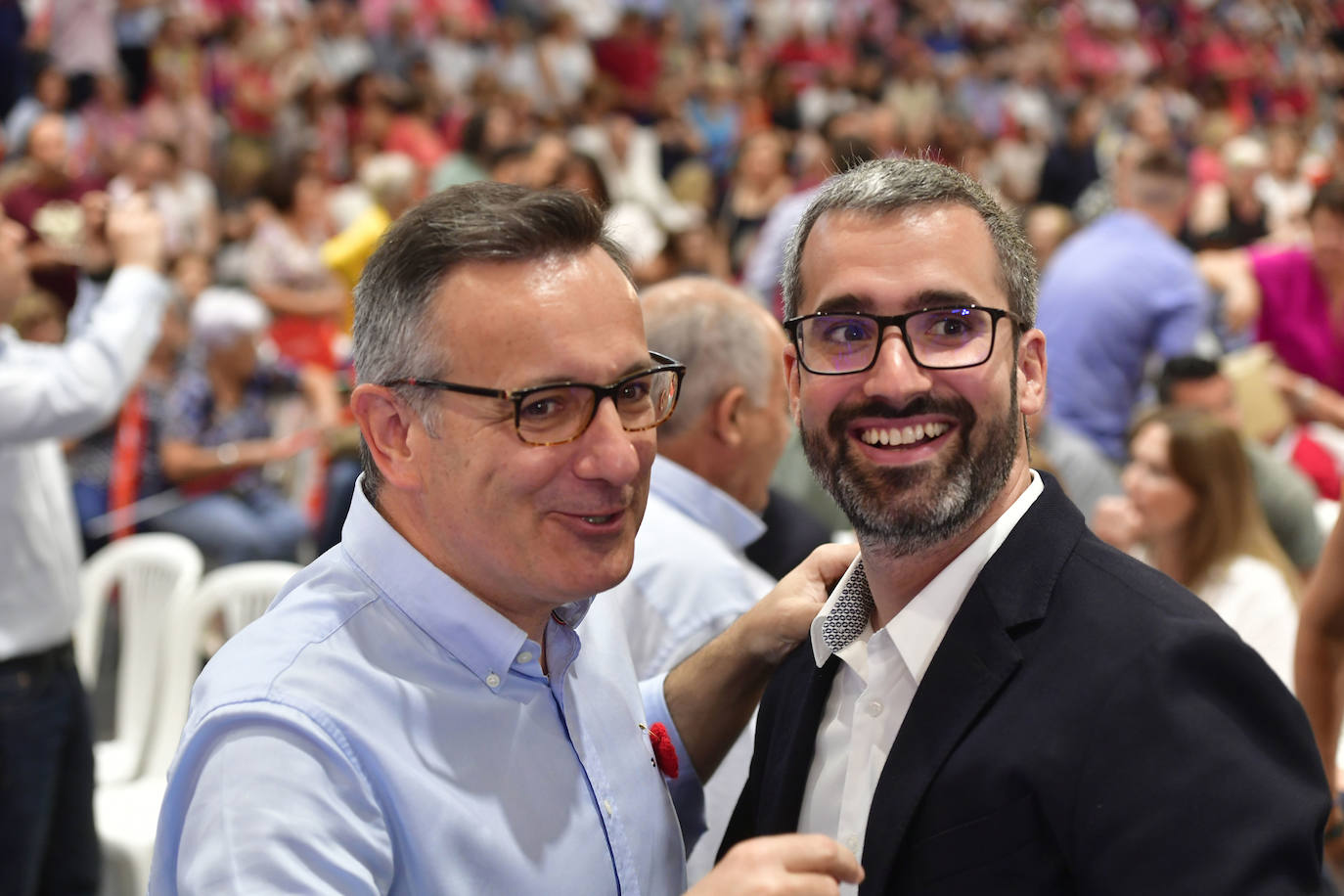 El acto de Pedro Sánchez en Murcia, en imágenes