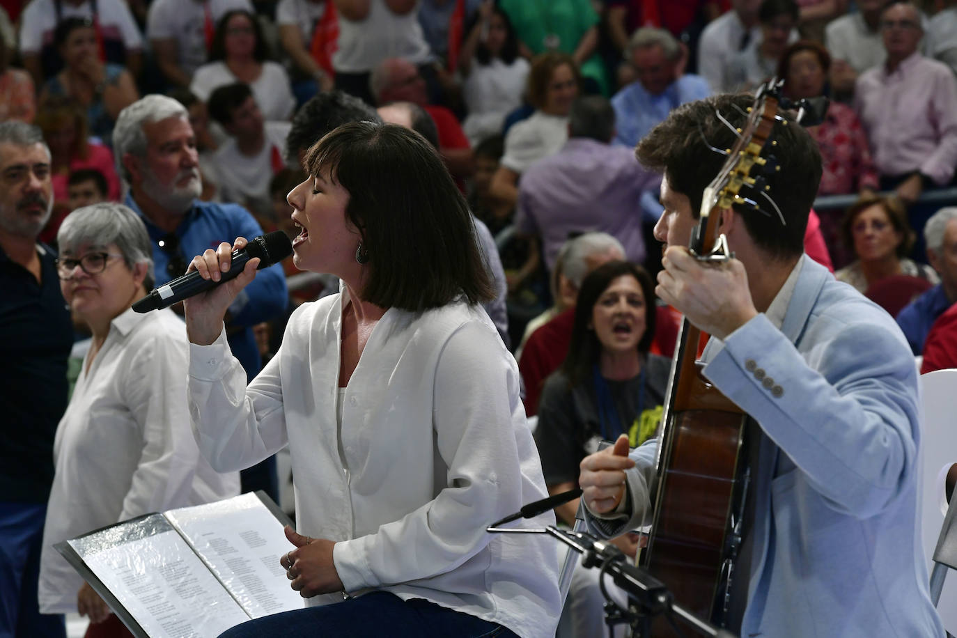 El acto de Pedro Sánchez en Murcia, en imágenes