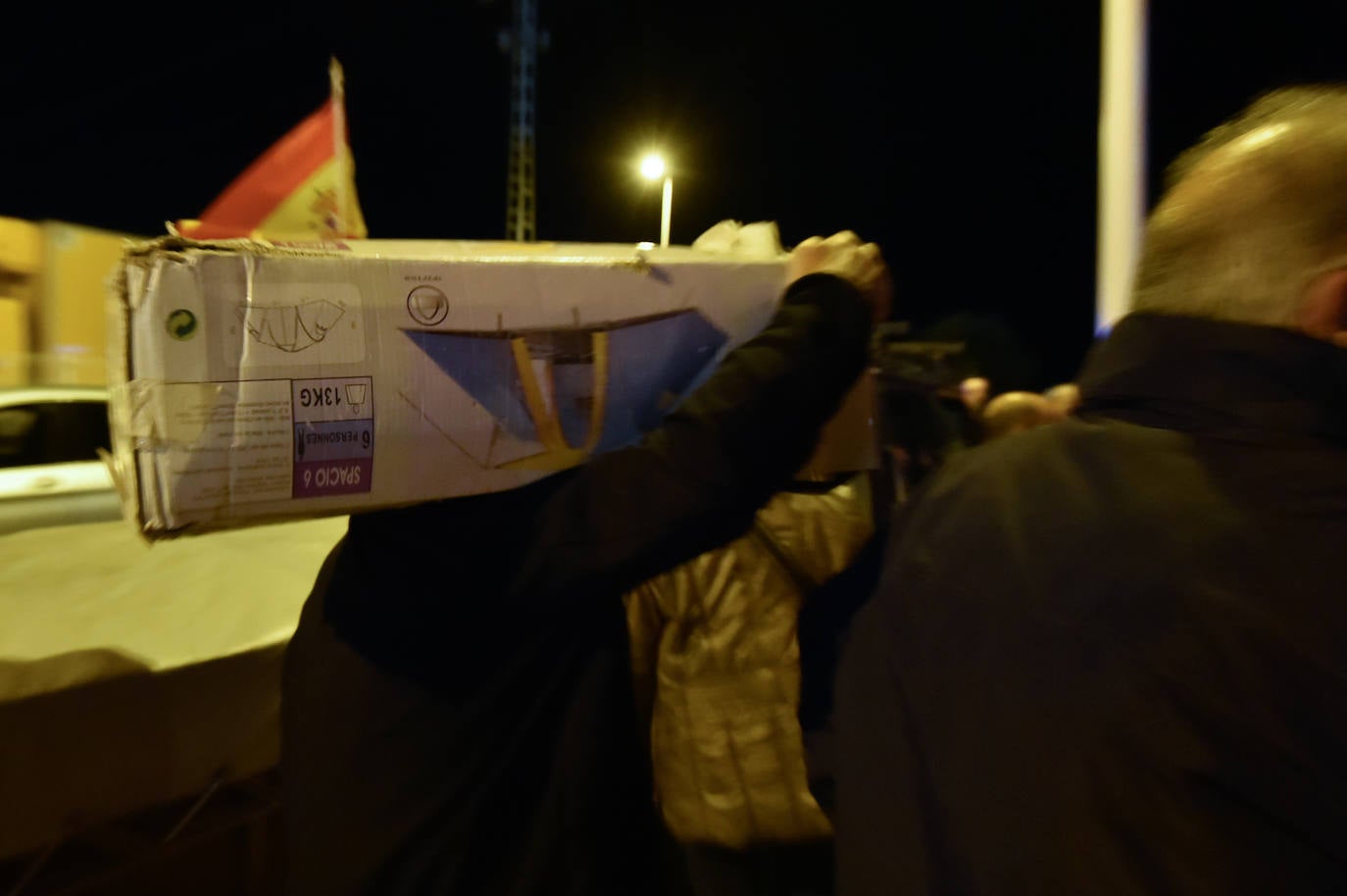 Las imágenes de la acampada de la plantilla de los &#039;coloraos&#039; en Murcia