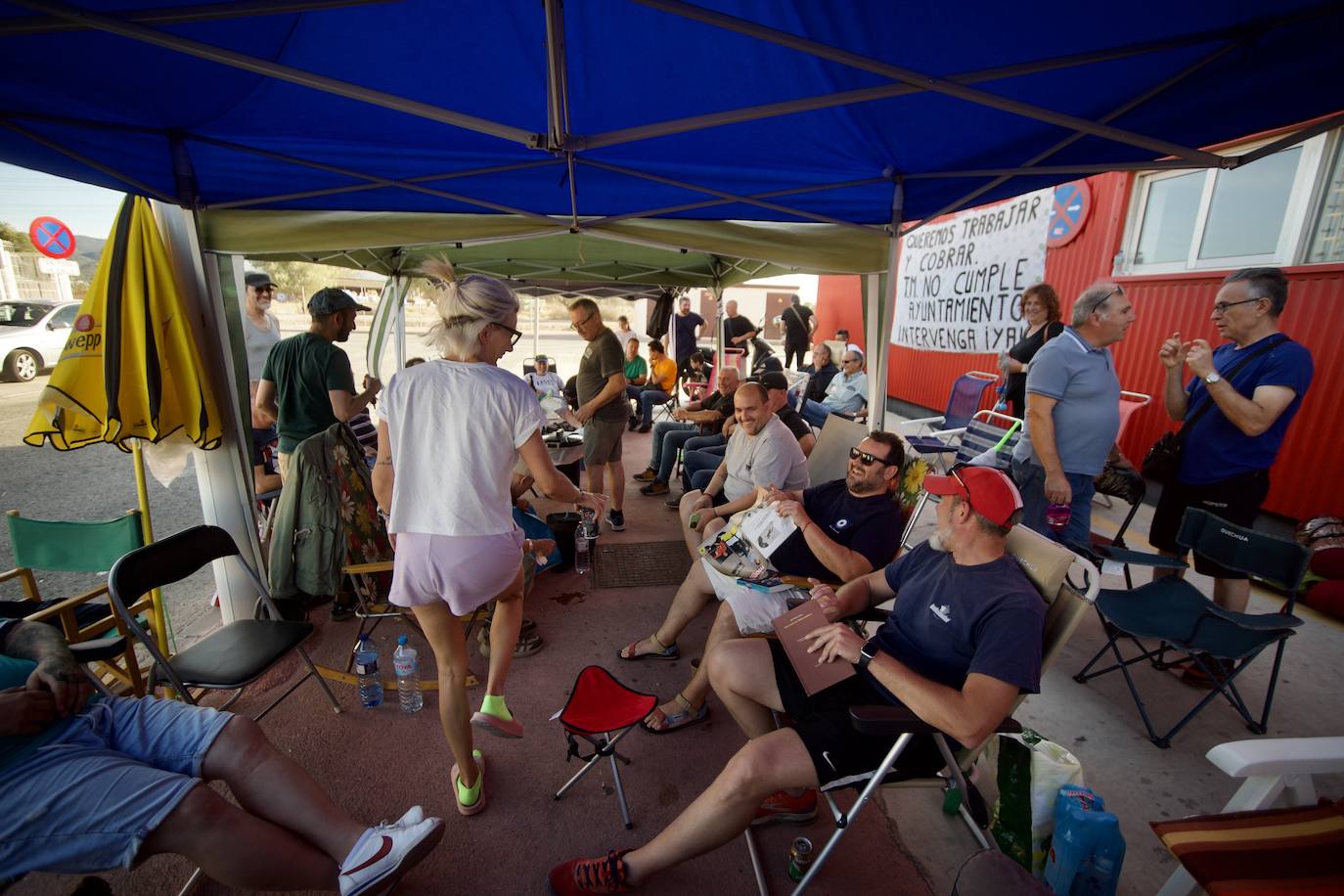 Segundo día de acampada de la plantilla de los &#039;coloraos&#039;