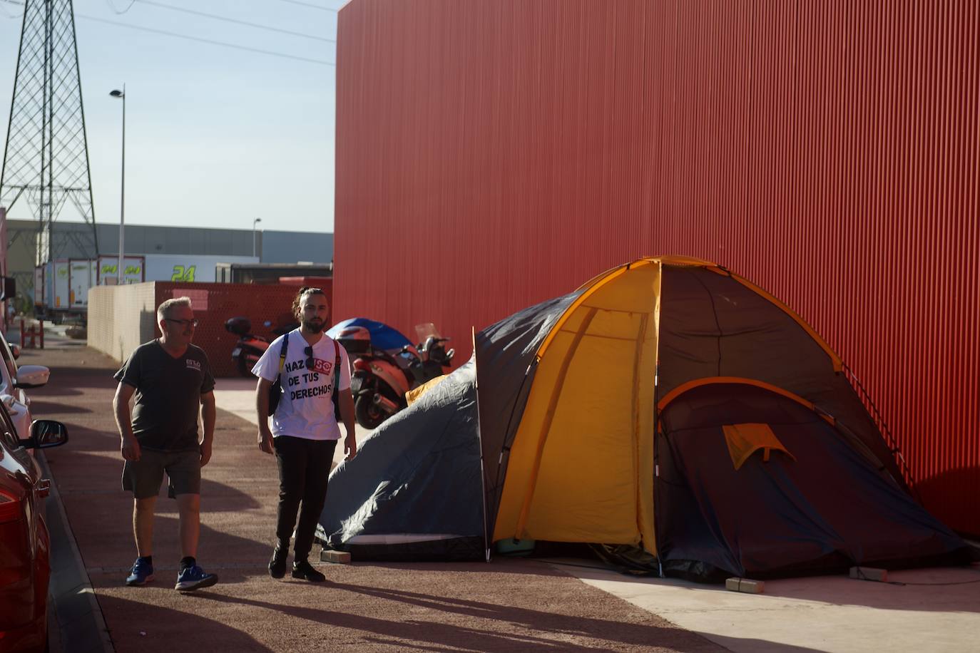 Segundo día de acampada de la plantilla de los &#039;coloraos&#039;