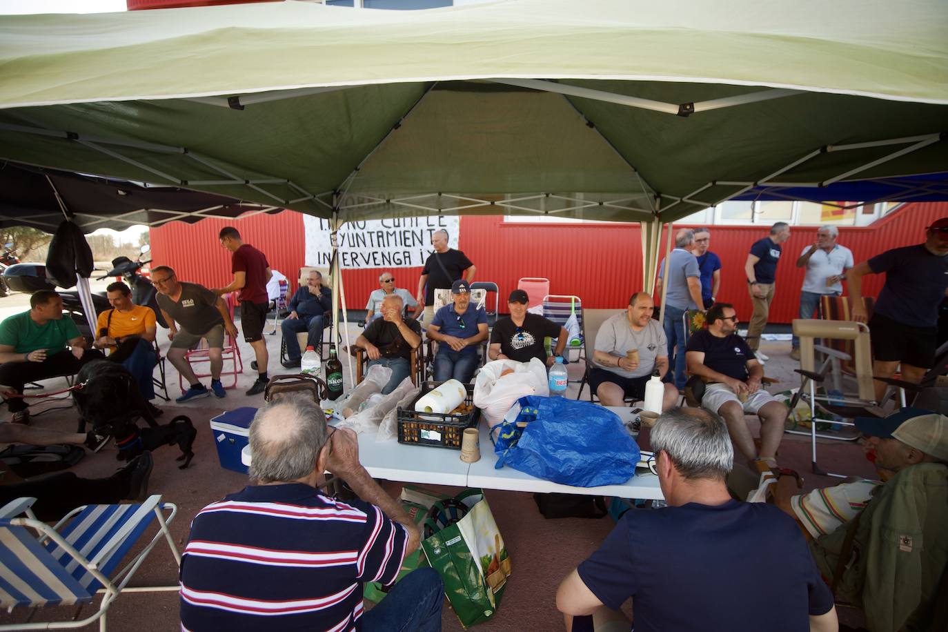 Segundo día de acampada de la plantilla de los &#039;coloraos&#039;