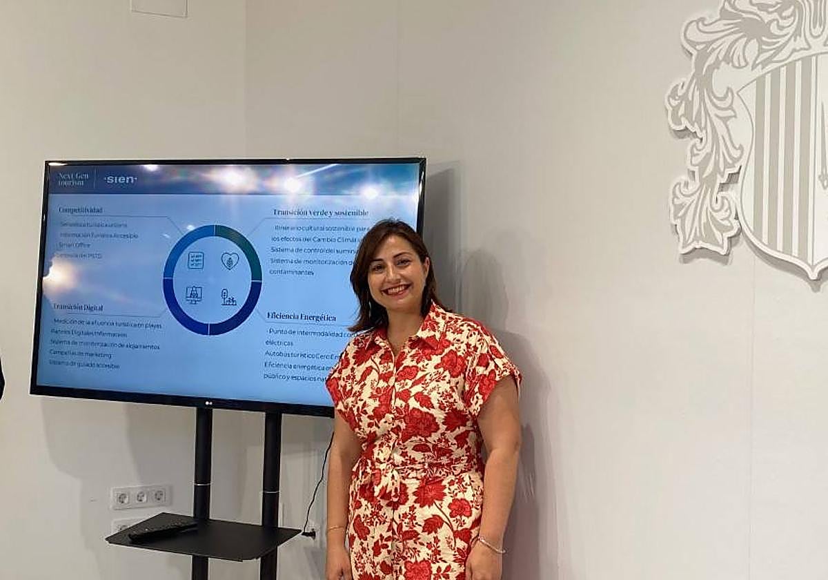 La concejala de Turismo, María García.