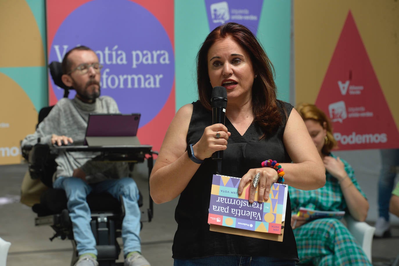 El mitin de Podemos en Murcia encabezado por Echenique, en imágenes