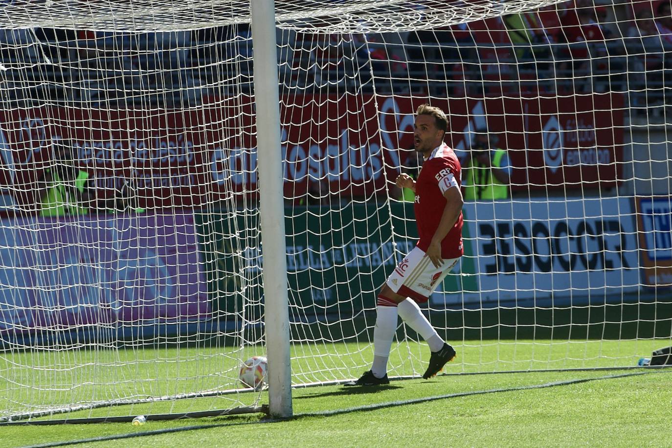 El empate del Real Murcia frente al Castellón, en imágenes