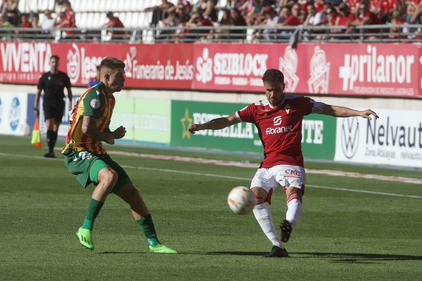 El empate del Real Murcia frente al Castellón, en imágenes