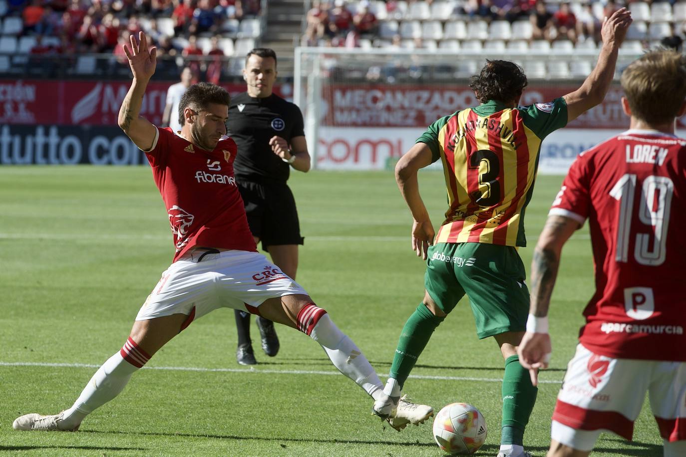 El empate del Real Murcia frente al Castellón, en imágenes