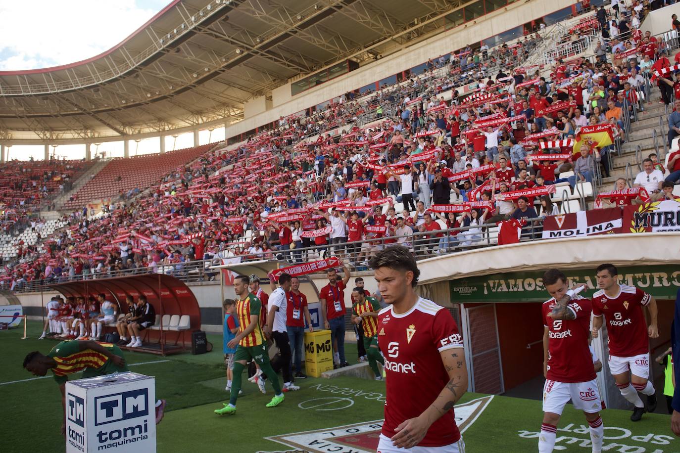 El empate del Real Murcia frente al Castellón, en imágenes