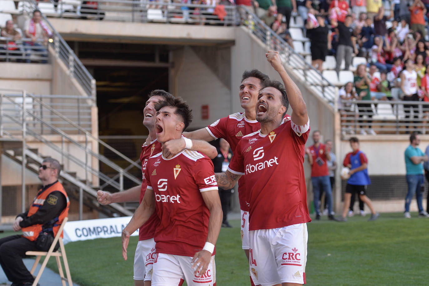 El empate del Real Murcia frente al Castellón, en imágenes