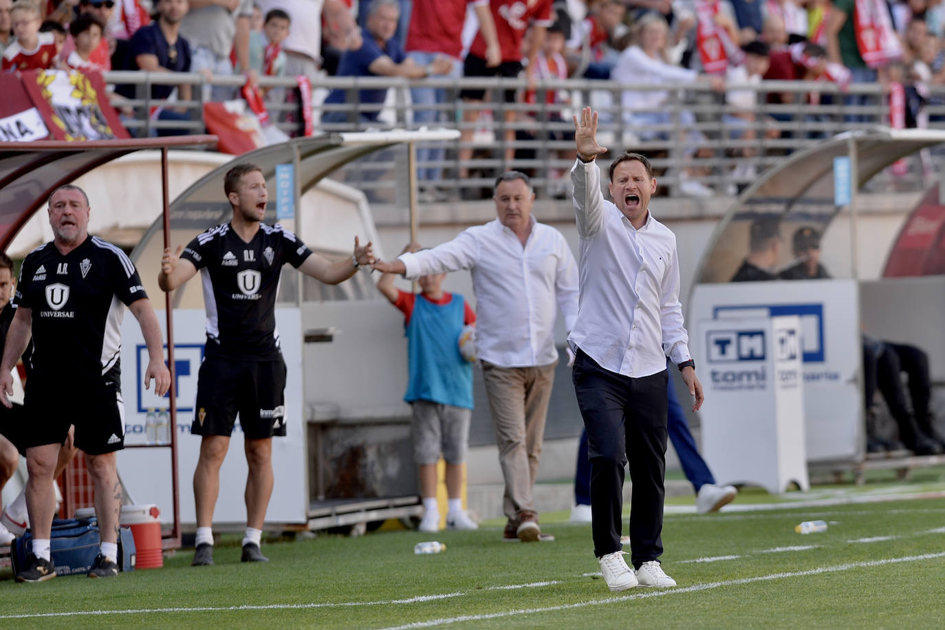 El empate del Real Murcia frente al Castellón, en imágenes