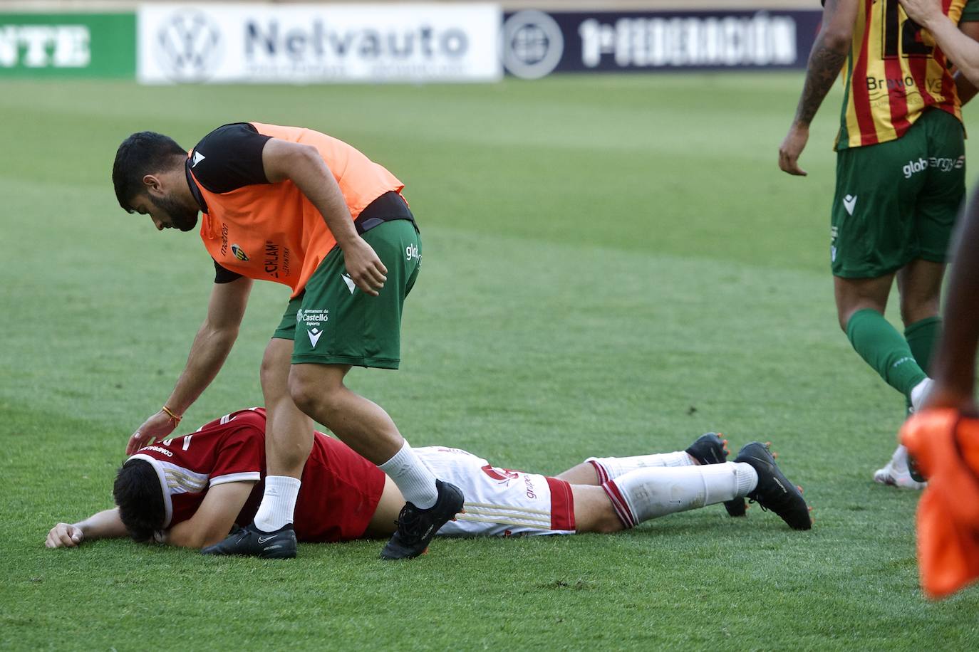 El empate del Real Murcia frente al Castellón, en imágenes