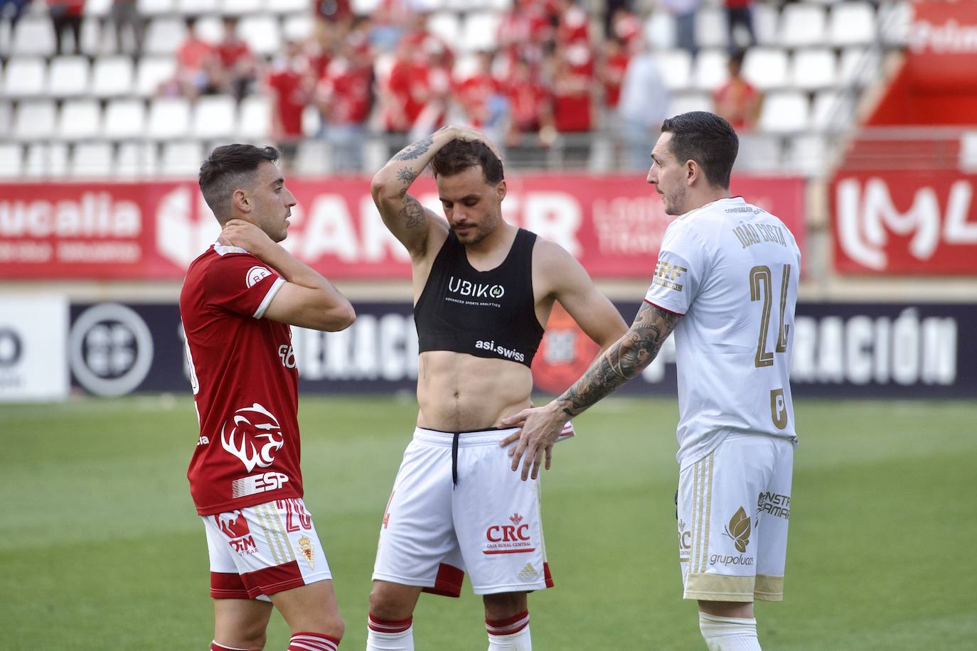 El empate del Real Murcia frente al Castellón, en imágenes