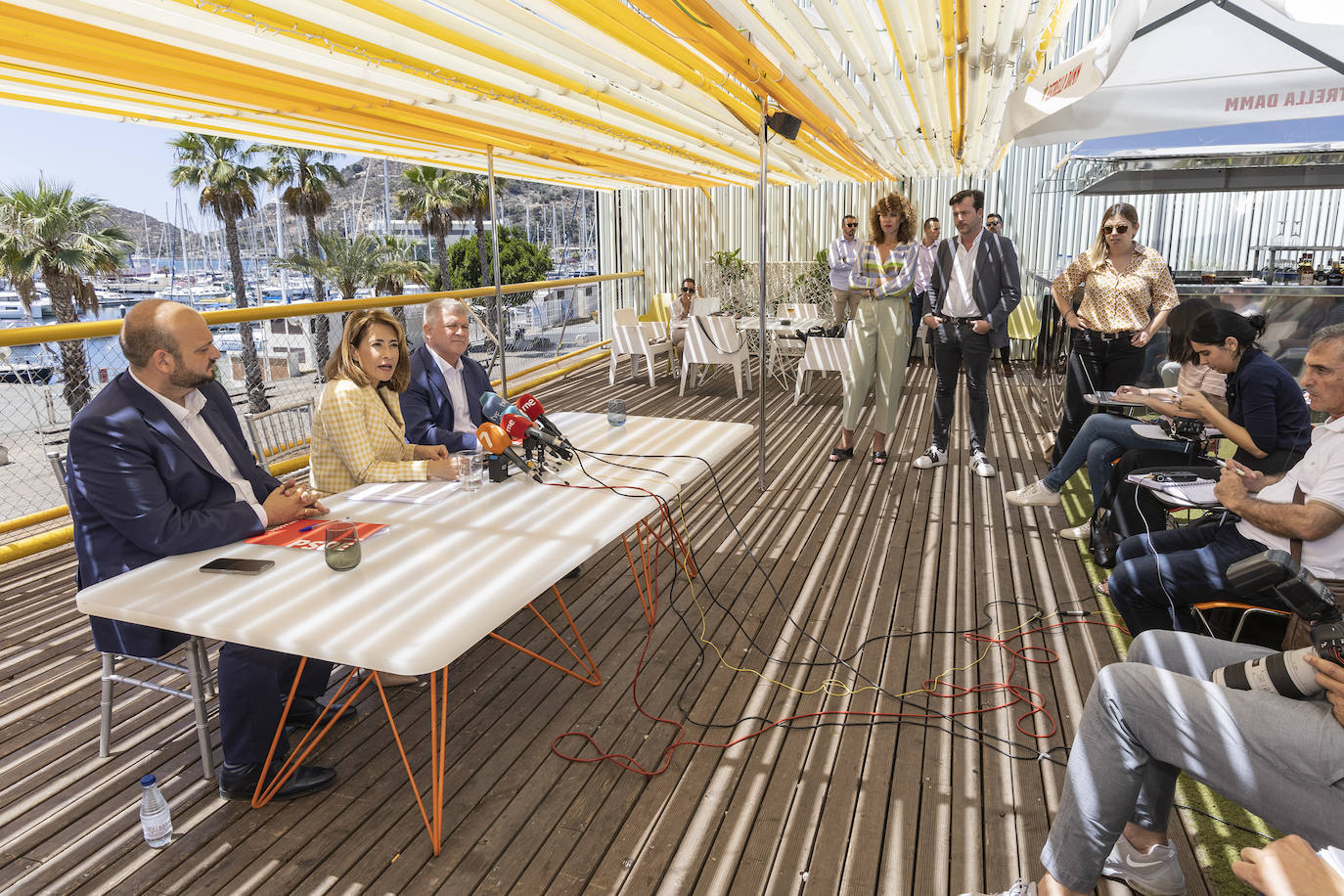 Visita de la ministra de Transportes a Cartagena, en imágenes