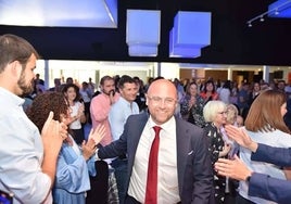 Francisco Ponce, durante la presentación de su candidatura a la alcaldía de Elda, el pasado día 28.