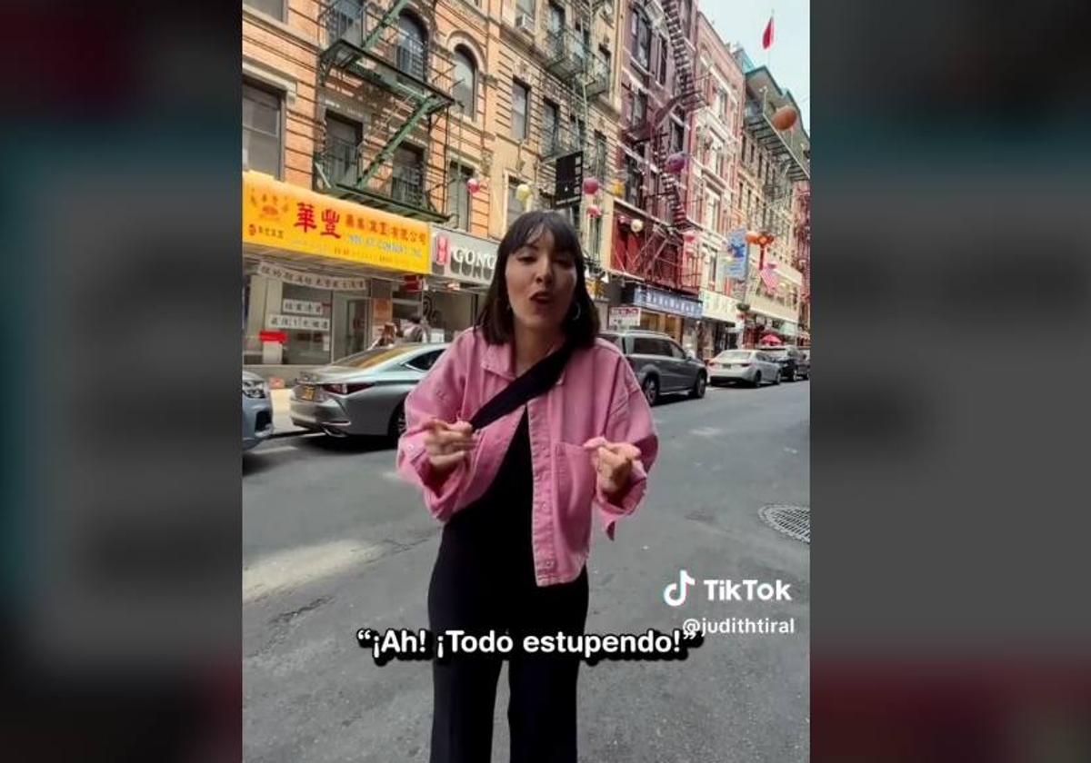 Una captura del vídeo de la influencer Judith Tiral en el que responde a Ana Rosa Quintana.